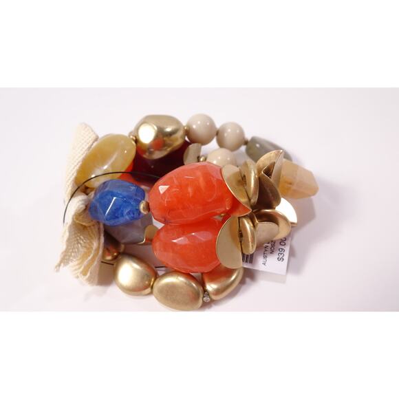 Chico's Women's Multi Color Gemstone Austyn Stretch Bracelet NWT 39 - Picture 10 of 12